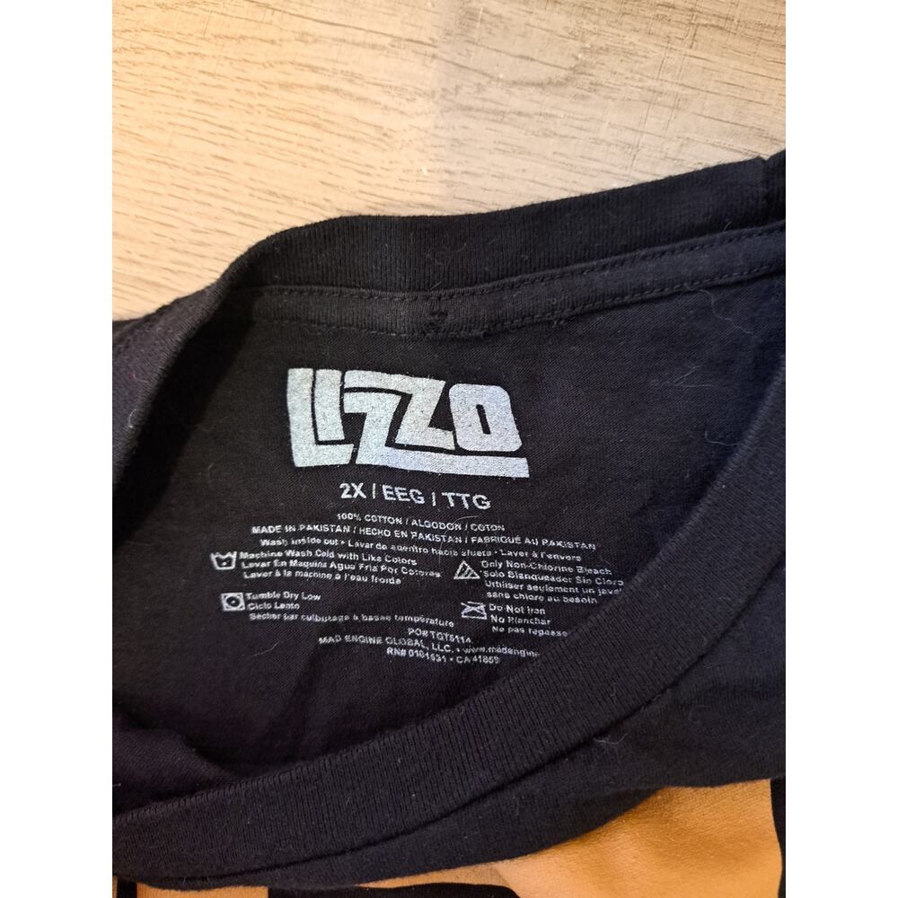 Lizzo T-Shirt Black Sz 2XL 100% Cotton Graphic Merch - Picture 4 of 4